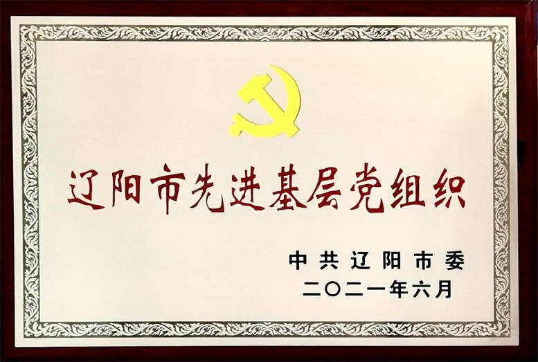 遼聯(lián)集團榮獲“遼陽市先進基層黨組織”稱號